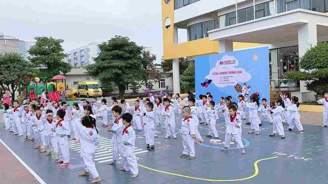 Tập Taekwondo được phổ cập cho học sinh các cấp
